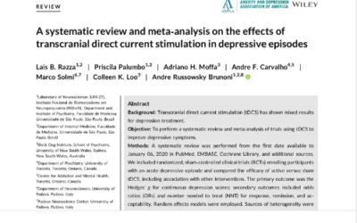 efeitos da estimulação transcraniana por corrente contínua na depressão